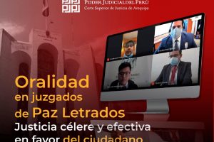 JUEZ DE PAZ LETRADO DE AREQUIPA RESOLVIÓ TRES PROCESOS CIVILES CON SISTEMA DE ORALIDAD